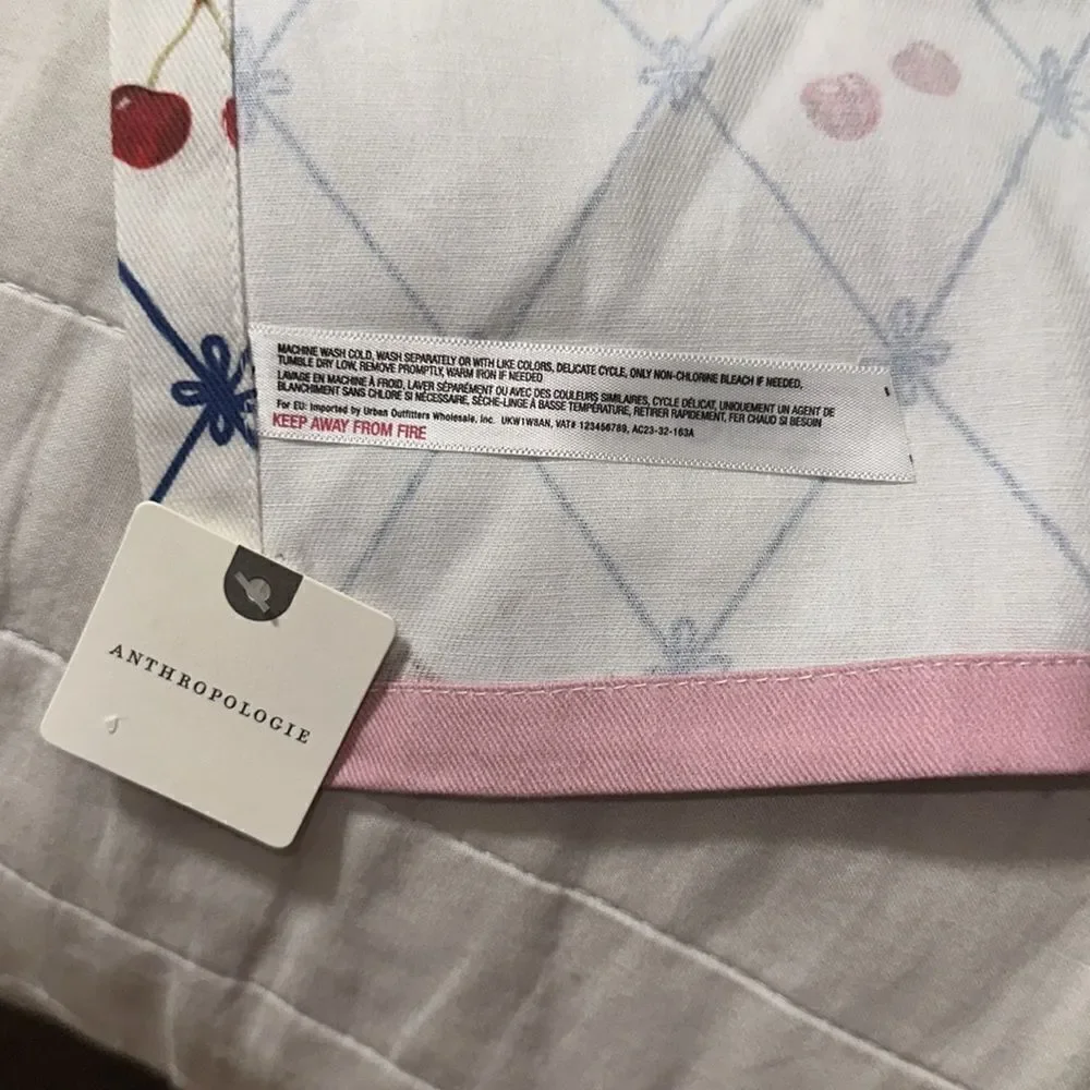 Nathalie Lete x Anthro La Patisserie Yummi Cherry Cupcake Print Dish Towel